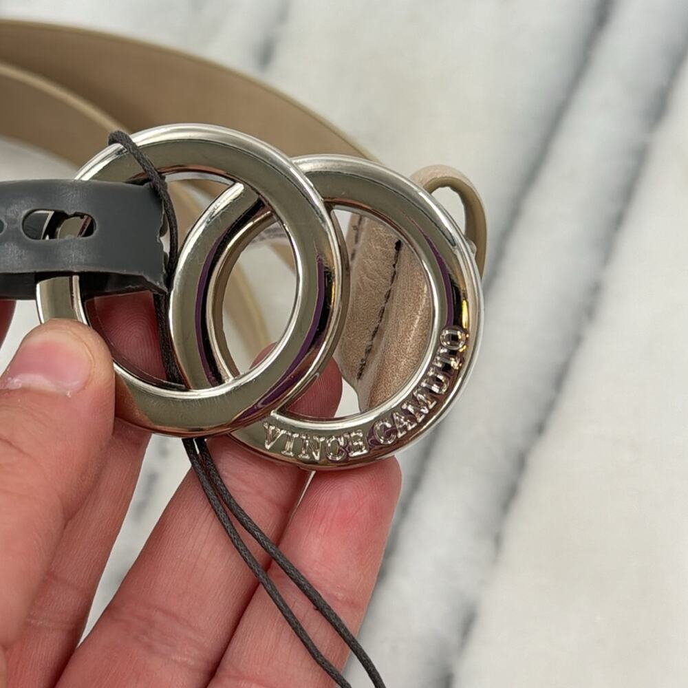 NWT Vince Camuto tan leather belt - Picture 2 of 6